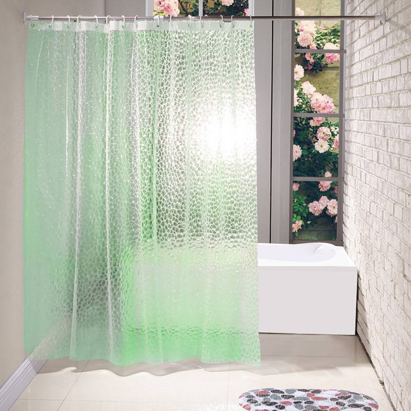 Rèm Cửa Nhà Tắm PEVA Trong Suốt 180x180/200cm Chống Thấm Nước Chống Ẩm Với 12 Móc Treo