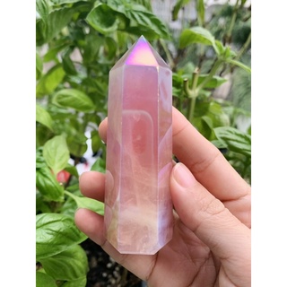 Trụ Aura Pink Quartz