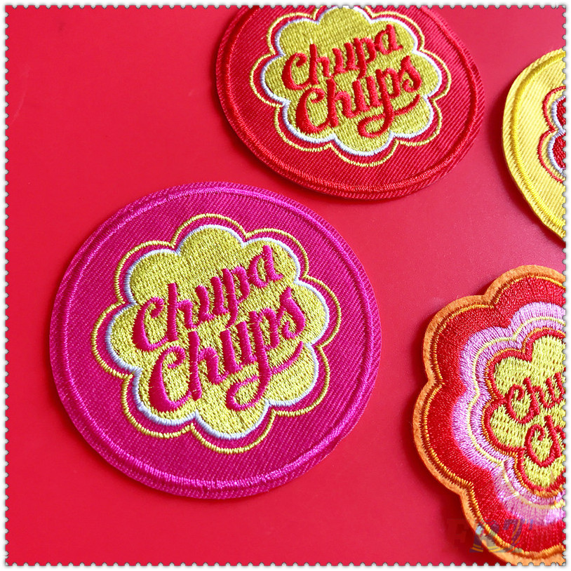 ✿ Thương Hiệu Thời Trang: Chupa Chups Sắt Trên Vá ✿ 1 Sticker Ủi Thêu Hình Huy Hiệu
