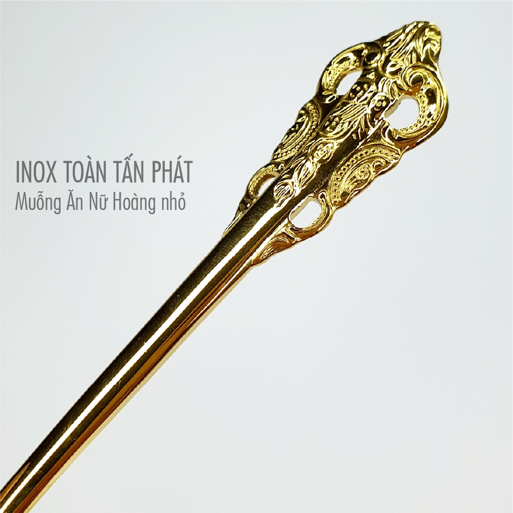 Muỗng Ăn Inox Hoa Văn Nữ Hoàng nhỏ - INOX 304