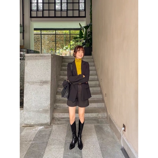 Ảnh Thật BOOT ĐÙI CAO GÓT ULZZANG HOT HIT THỜI TRANG LOẠI 1