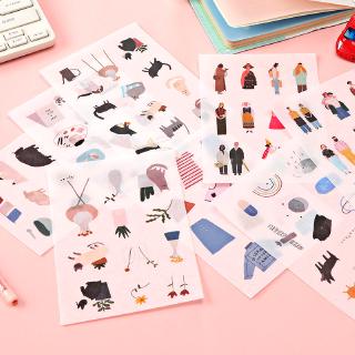 Giấy Dán Trang Trí Sổ Tay Họa Tiết Hoạt Hình Đơn Giản Sáng Tạo