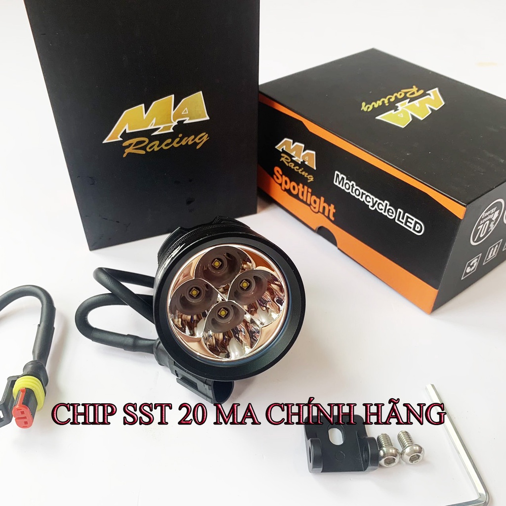 ĐÈN TRỢ SÁNG L4X Kính Tím CHÍP XỊN SST20, MA RA CING CHÍNH HÃNG &lt; BẢO HÀNH 12THÁNG&gt;