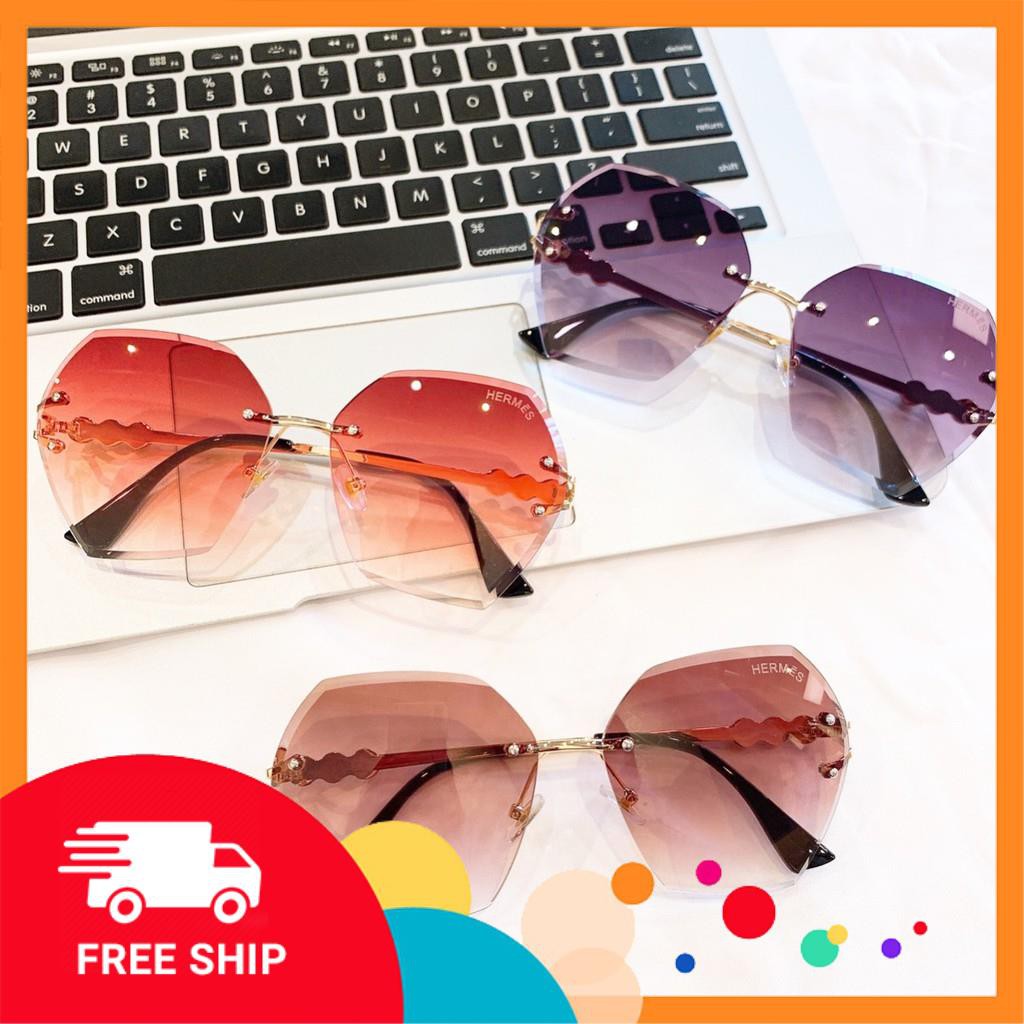 Kính mát thời trang nữ A2014 💎 Kính chống tia UV bảo vệ mắt