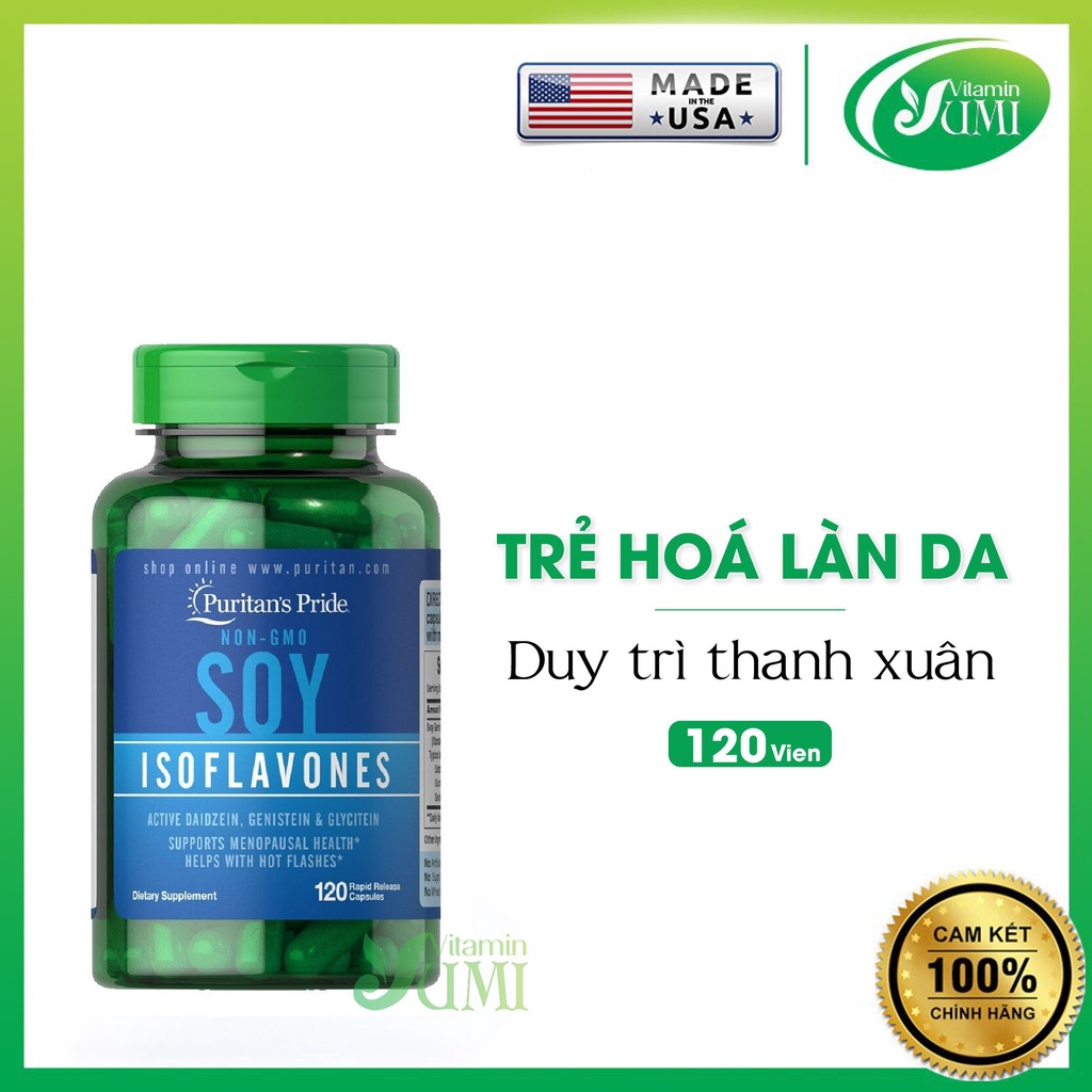 Viên uống trẻ hóa làn da SOY, duy trì thanh xuân, cân bằng nội tiết nữ