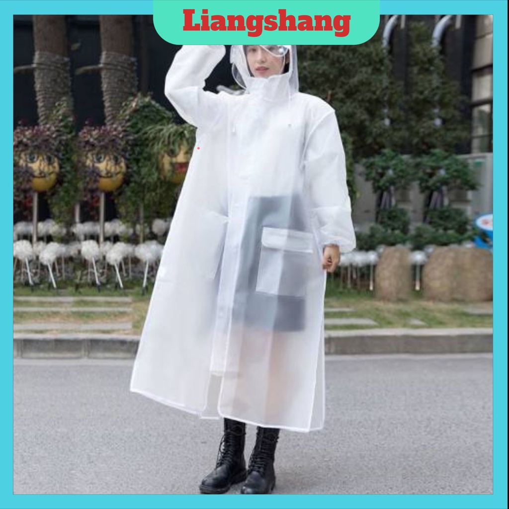 Áo Mưa Trong Suốt Kiểu Dáng Dài Thời Trang Cực Đẹp Có Nón Che Mưa Cực Tốt (tuyển sỉ).