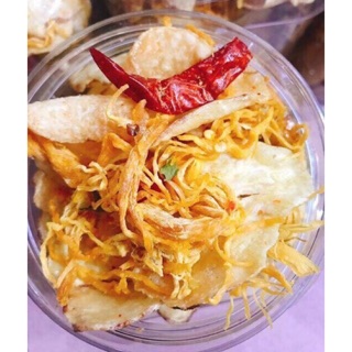 KHOAI LANG TẨM MẮM LẮC KHÔ GÀ