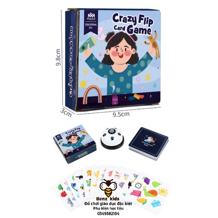 Đồ chơi Crazy Flip card game -nhanh tay nhanh mắt
