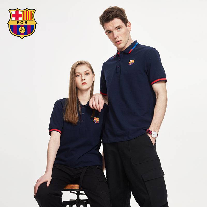 Np2 Barcelona Fc. Áo Thun Polo Plus Size PN2 Phong Cách Bóng Đá Cổ Điển