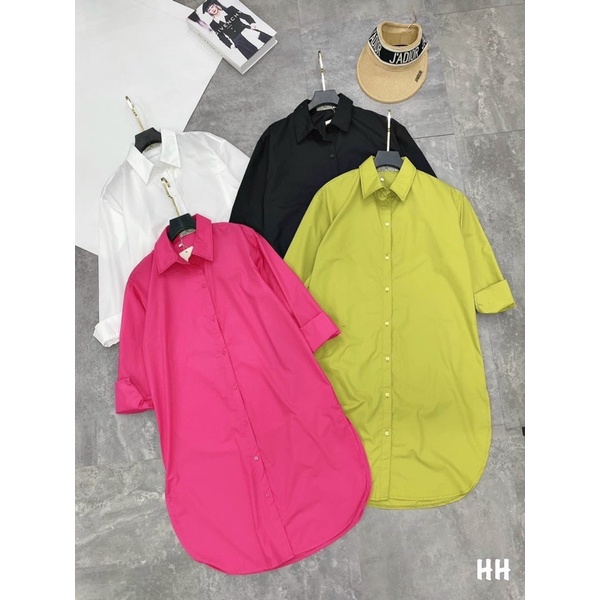 [Siêu Hot] Váy Sơmi Dáng Suông Dài Cá Tính 4 Màu Siêu Xinh Có Ảnh Thật Kèm Video | BigBuy360 - bigbuy360.vn