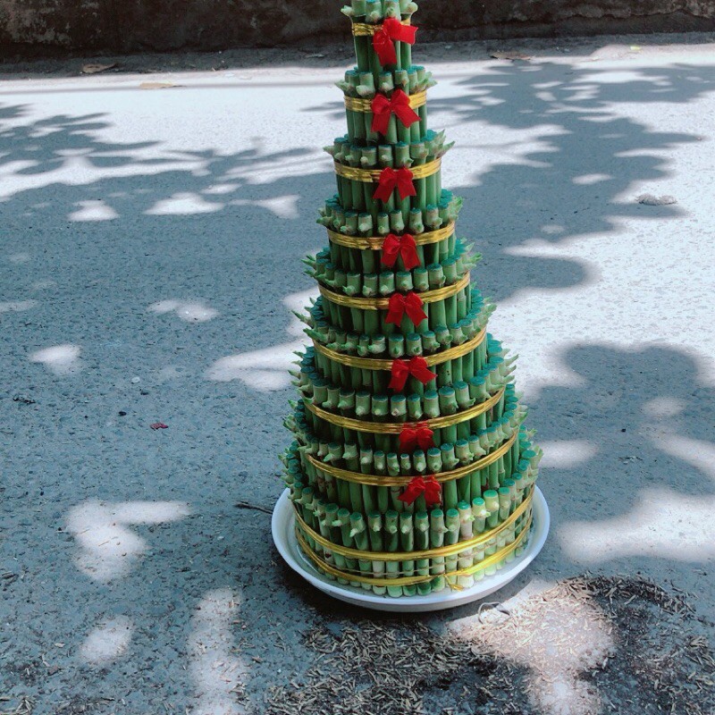 Trúc Phát Tài 9 Tầng Kèm Dĩa