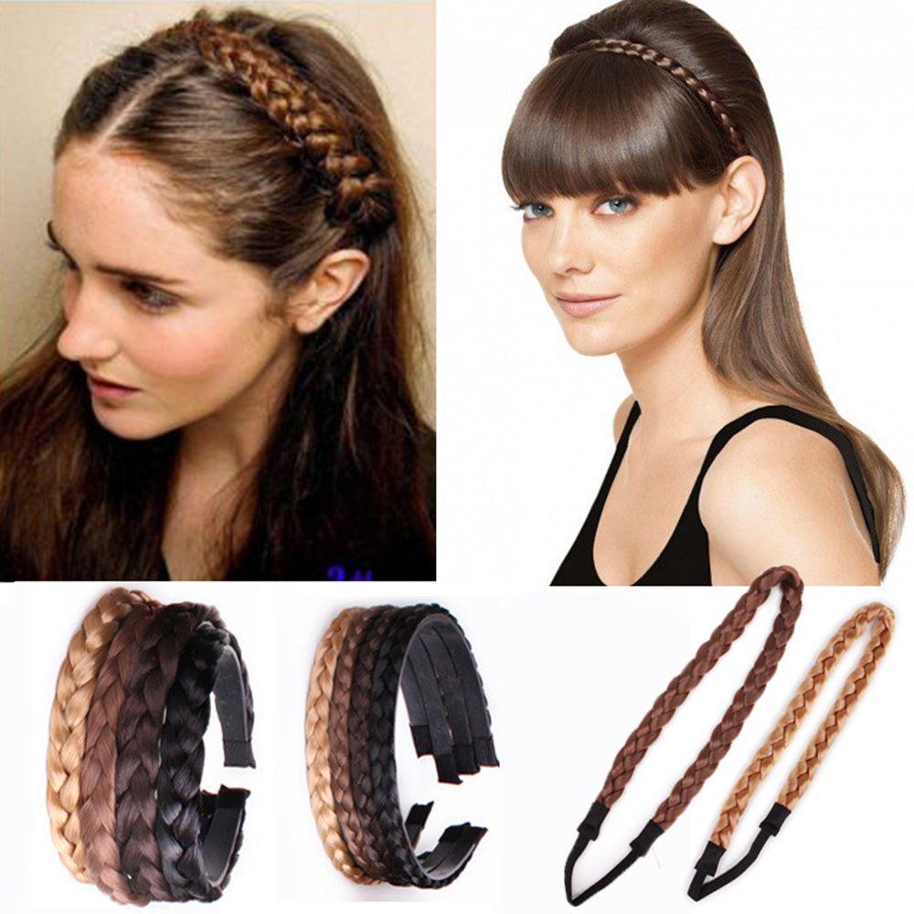 Băng Đô Cài Tóc Phối Tóc Giả Kiểu Dáng Vintage Thời Trang Cho Nữ