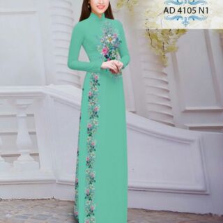 Vải áo dài in 3D cả bộ tằm