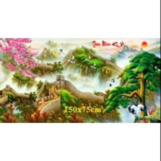 Tranh đính đá ! Vạn lý trường thành (75×150)