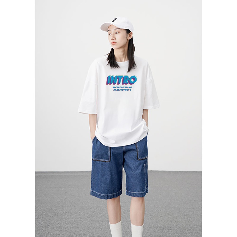 Áo thun tay lỡ nam nữ INTRO Unisex form rộng COYO CY014