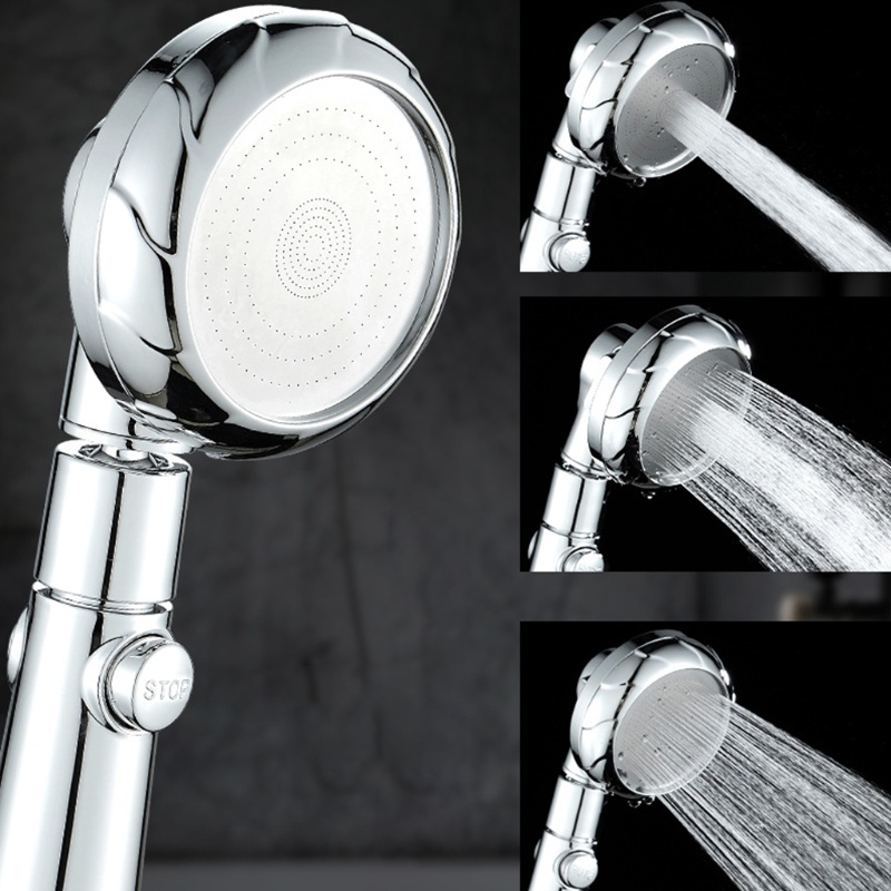 Vòi Hoa Sen 3 Chế Độ Bằng Thép Không Gỉ Cho Nhà Tắm