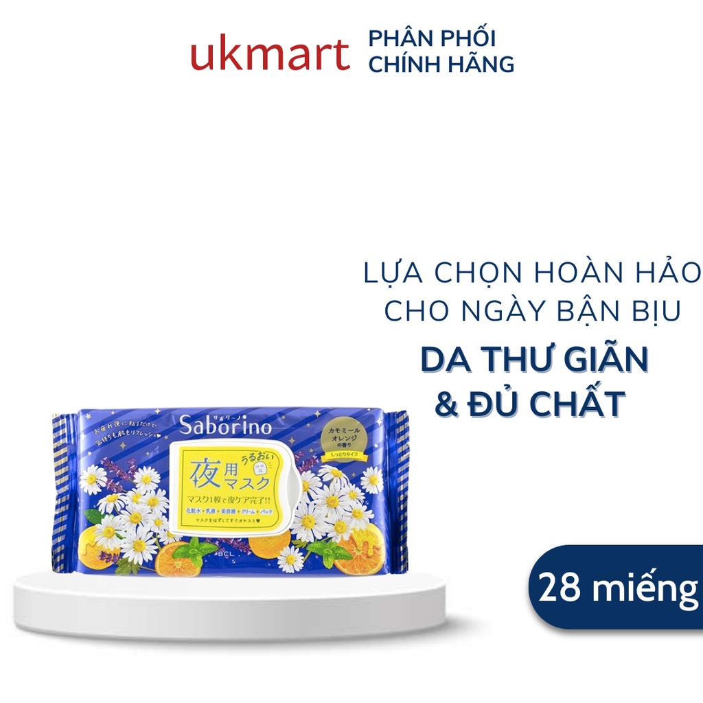 Mặt Nạ Buổi Tối Saborino 28 Miếng