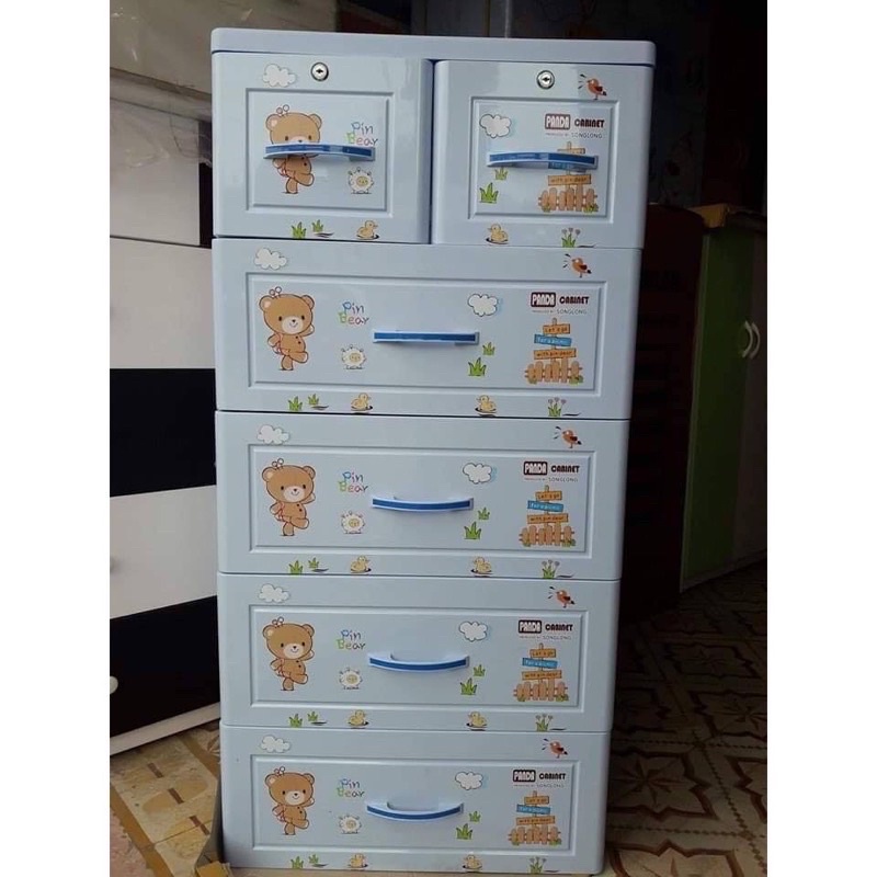 Tủ nhựa SONG LONG 3 tầng | 4 tầng | 5 tầng, Tủ đựng quần áo tiện dụng, hàng Chính hãng [Hoả tốc 1H - Lỗi vỡ đổi mới ]