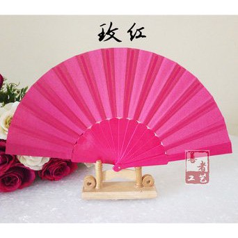 Quạt cổ trang nan nhựa 21cm tập múa cosplay quà tặng trang trí trưng bày xinh xắn