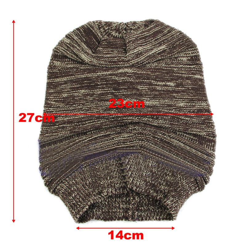 Mũ Nồi Dệt Kim Unisex Oversized Cho Mùa Đông