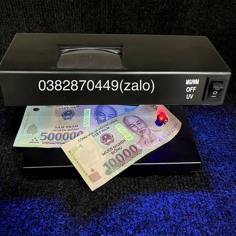 Đèn Soi Tiền UV Để Bàn - Cắm Điện 220v - 2 Bóng 15w Siêu Sáng