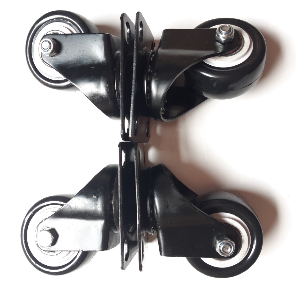 COMBO 120  Cái Bánh xe 4cm viền đen không khóa