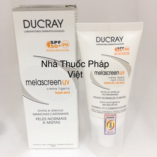 Kem chống nắng và làm giảm nám da Melascreen UV Light Cream 40ml Ducgray