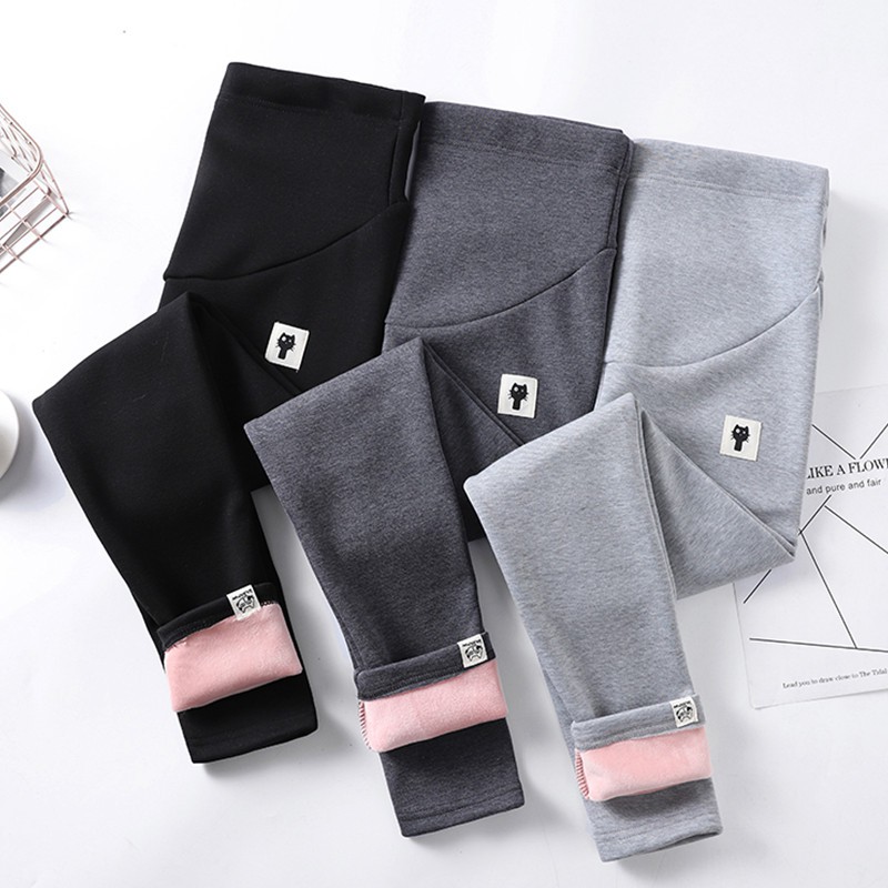 Quần nhung dài thời trang giữ ấm dành cho mẹ bầu