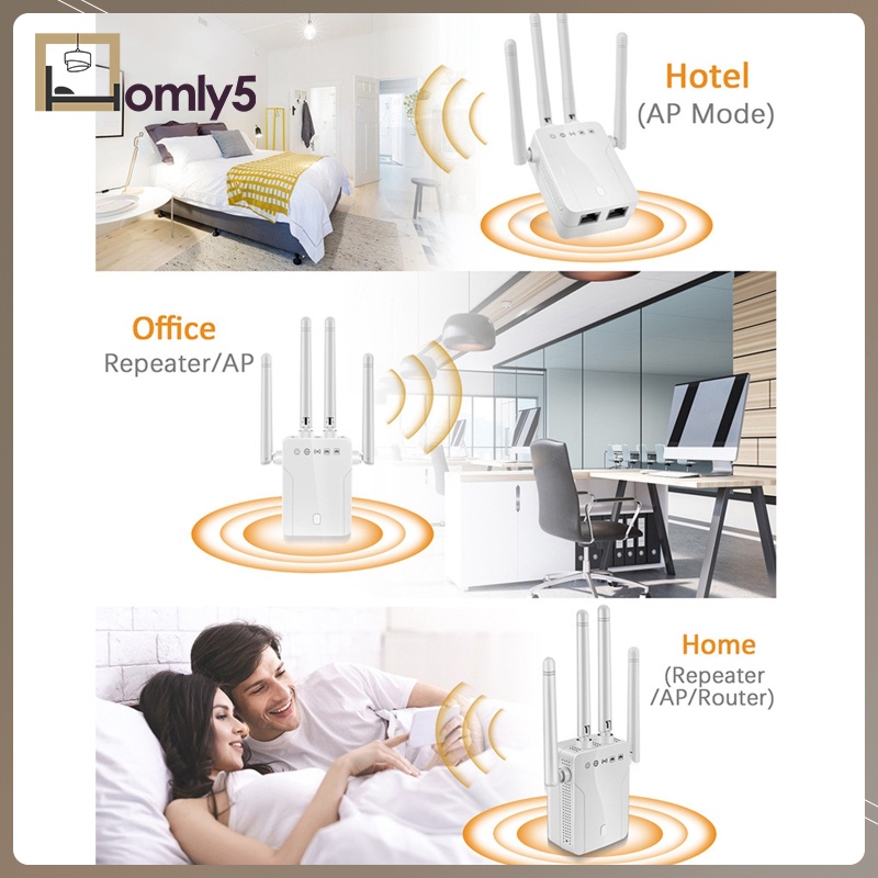 Thiết Bị Khuếch Đại Tín Hiệu Wifi Không Dây Gắn Tường 2.4g 5g | BigBuy360 - bigbuy360.vn