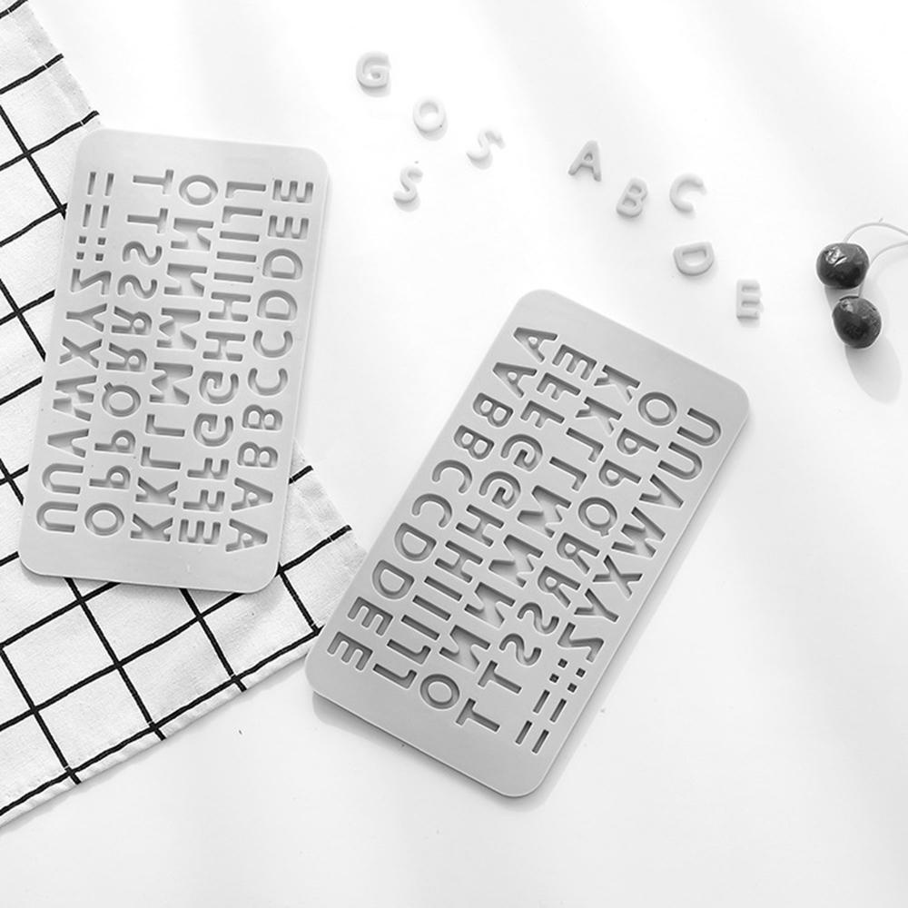 AUGUSTINA Khuôn Silicone Làm Bánh Kẹo Hình Chữ Cái Alphabet An Toàn