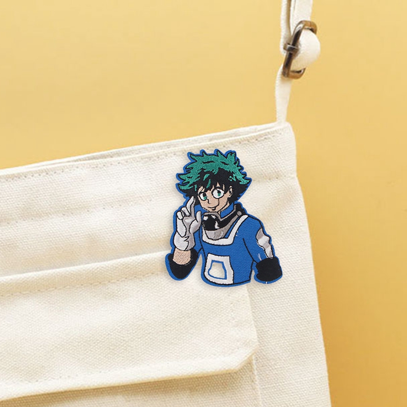 Miếng dán quần áo dạng ủi thêu hình nhân vật anime My Hero Academia đáng yêu