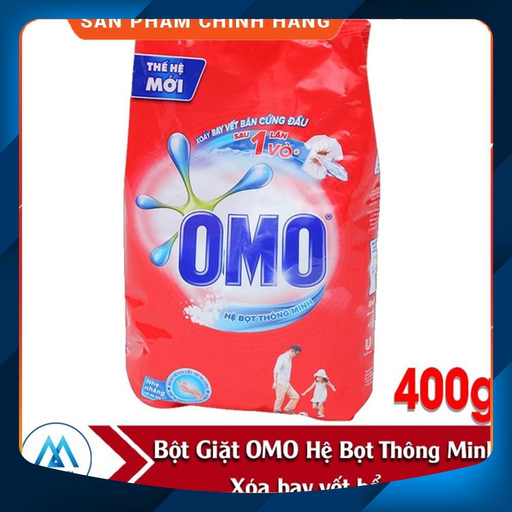 [Siêu Sale] Bột giặt OMO 400g Đỏ Giặt Tay Hệ Bọt Thông Minh 400 gr [Có sẵn]
