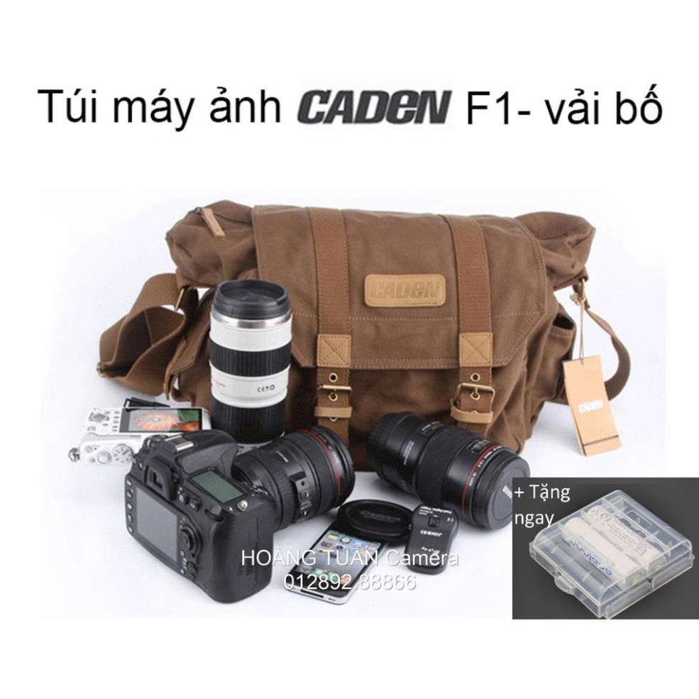 Túi chống sốc máy ảnh Caden F1 chính hãng🎁TẶNG HỘP ĐỰNG PIN