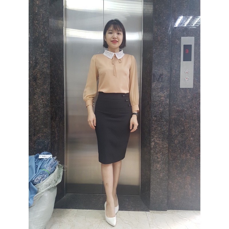 Áo Sơ Mi Thời Trang TA898,Tay Lỡ Cổ Ren Đẹp Chuẩn Hãng MC fashion