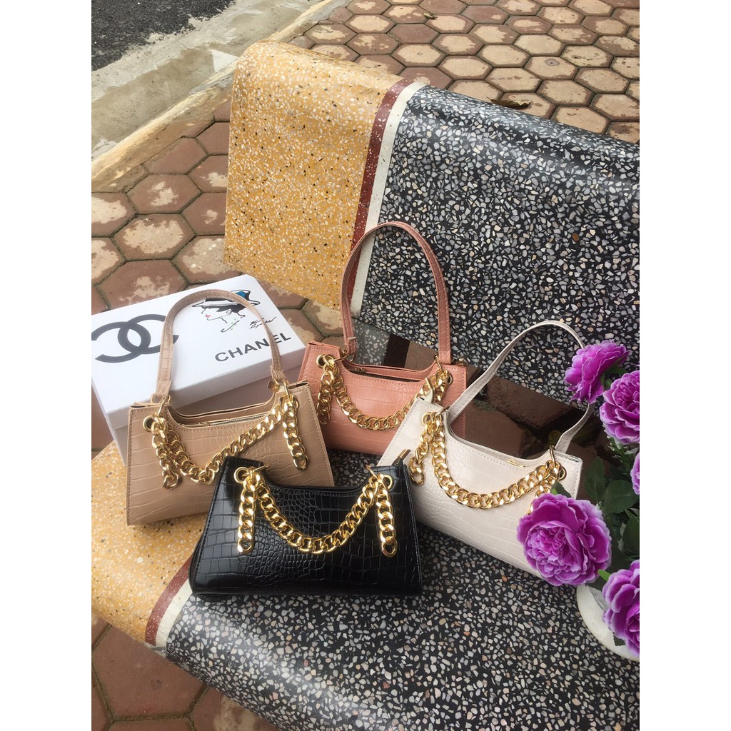 Túi kẹp nách Apede dây xích vàng 🧡🧡🧡 Freeship