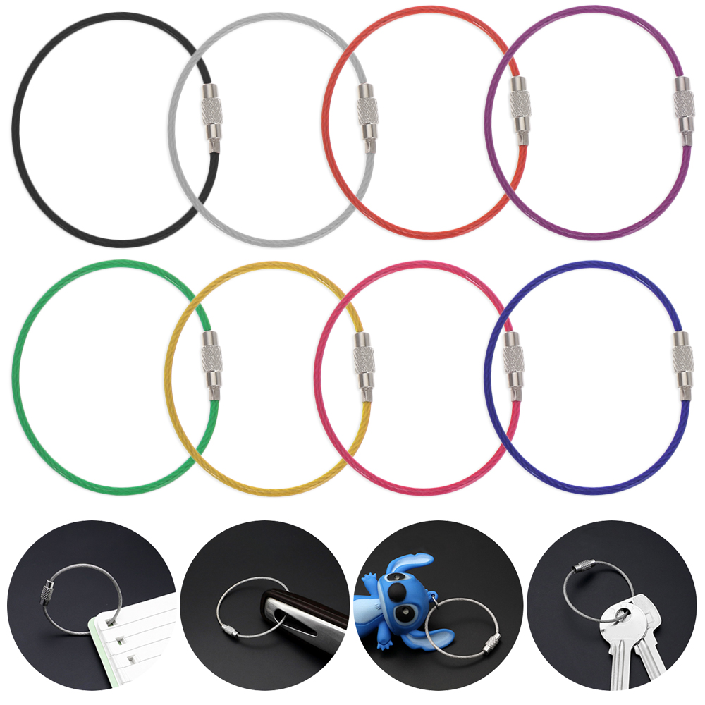 Set 5 Móc Khóa EDC Hình Chìa Khóa Nhiều Màu Sắc