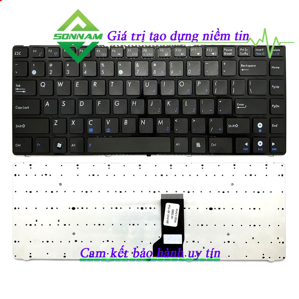 Bàn Phím Laptop ASUS K42 K43E K43 A42 K42F X45C - Bảo Hành Đổi Mới 9 Tháng