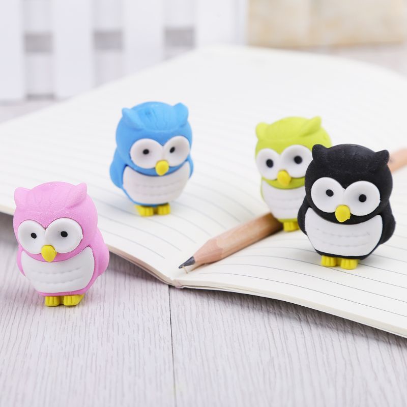 Cục Tẩy Hình Chim Cú 3D Xinh Xắn Dành Cho Bé