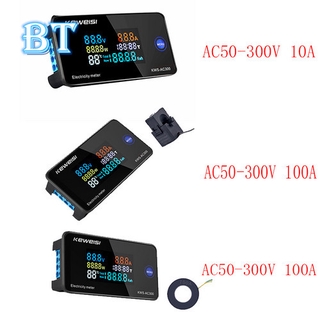 Vôn Kế Kỹ Thuật Số 6 Trong 1 AC KWS-AC300 100A / 10A 50~300V