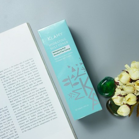 {2in1} XỊT KHOÁNG NƯỚC HOA HỒNG KLAMY HYDRATING MIST TONER (KHÔNG CỒN) - 150ML