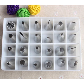 Bộ đui bắt kem 24 chiếc inox
