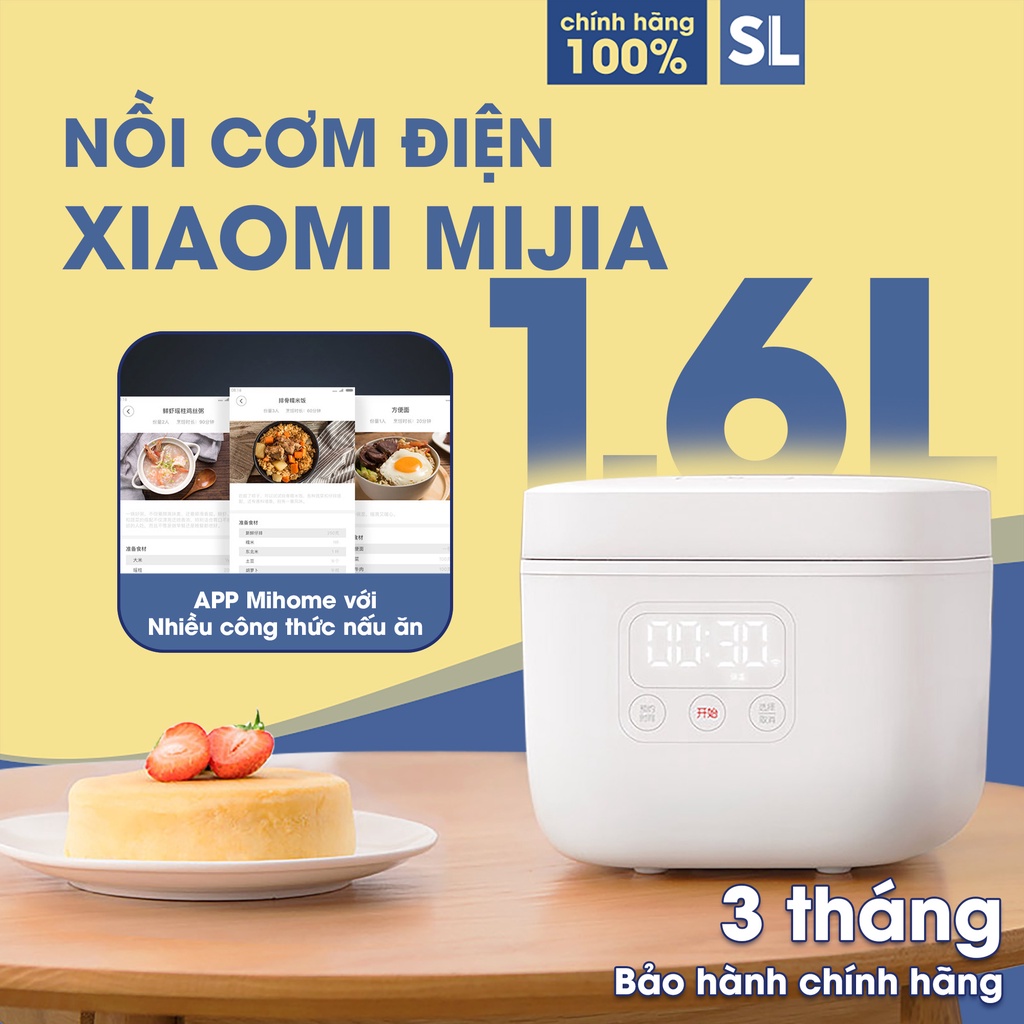 Nồi cơm điện thông minh Xiaomi mijia C1 3L/1.6L Nhiều chế độ nấu / Sử dụng từ 2-4 người