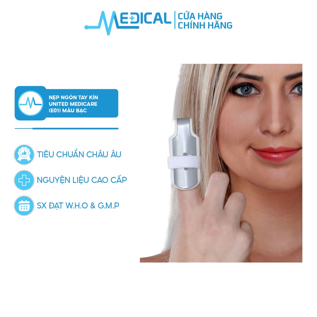 Nẹp ngón tay kín United Medicare E01 màu bạc - MEDICAL