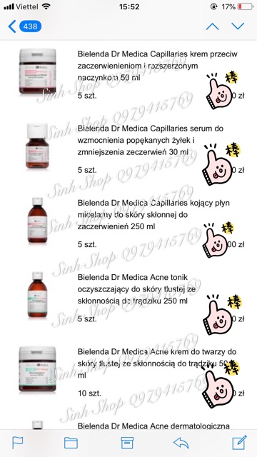 Kem Chống Mụn Trứng Cá Ngày và Đêm Bielenda Dr medica Acne (bill ảnh tiếp theo)