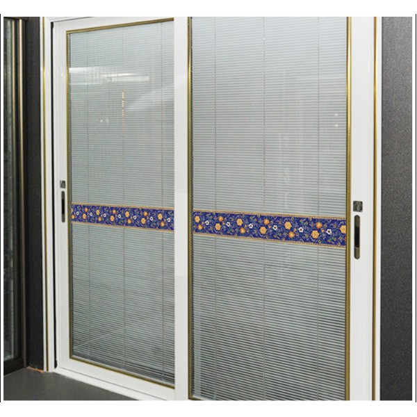 Decal trang trí viền tường Hoa Văn Xanh đậm