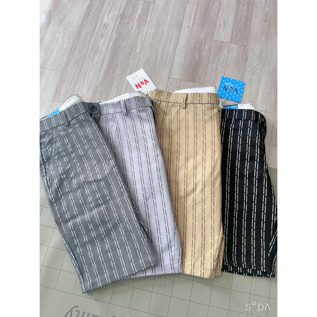 SALE(GIÁ SỈ) Quần sọt tây nam sọc co giãn cao cấp ko ra màu