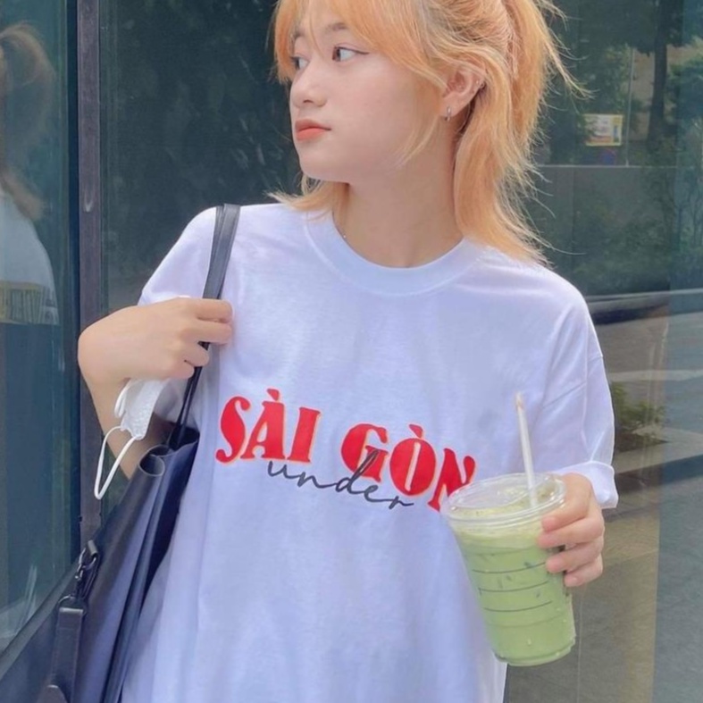 Áo thun Nam Nữ Unisex SÀI GÒN UNDER Form Rộng Tay Lỡ