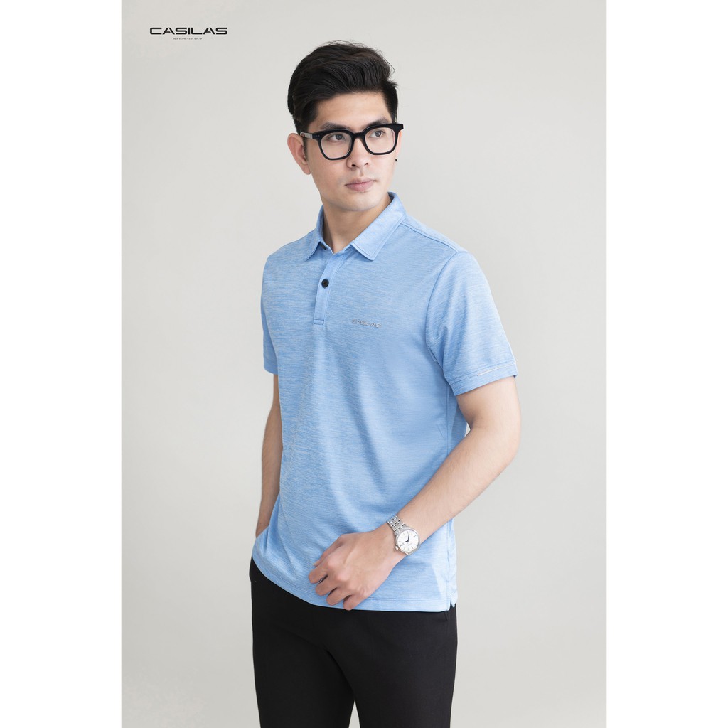 Áo thun nam tay ngắn cổ bẻ CASILAS vải thun lạnh sợi CVC form regular fit P2008 | BigBuy360 - bigbuy360.vn