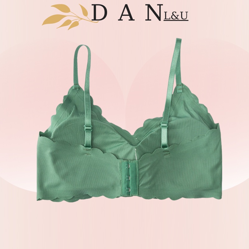 Áo Ngực Su 2 Dây Cài Sau Gân Tăm Chất Mát Lịm Quyến Rũ DAN L&amp;U 2035