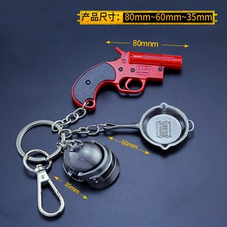 Mô Hình Móc Khoá Chảo, Mũ 3, Súng thính Pubg